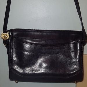 Brahmin handbag black leather